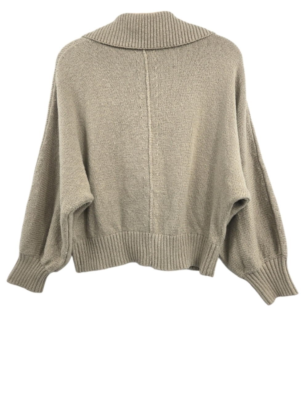 Brochu Walker Sweater Marlowe Taupe Tan‎ Cotton Cropped Henley - Picture 11 of 15